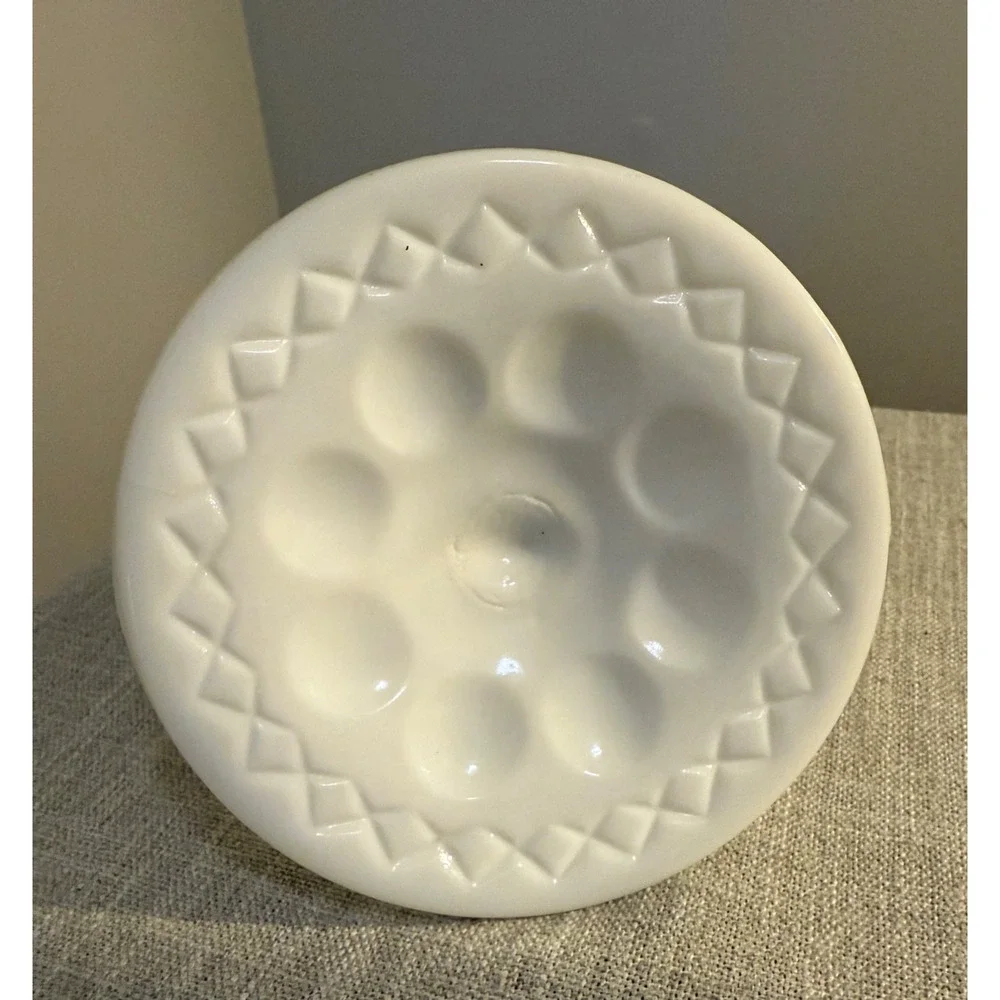 🕯️ Vintage Indiana Glass White Milk Glass Double Candle Holder | 7” Wide | Clas